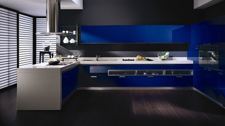 南京欧家橱柜家居有限公司之深邃宝石蓝---金属烤漆-产品价格|报价