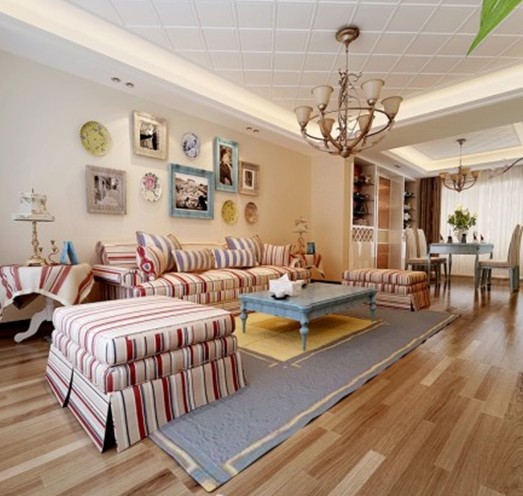 > 田园风格客厅,小清新谁能抗拒